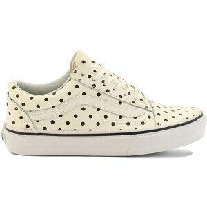 Vans �o���Y ���f�B�[�X �X�j�[�J�[ �yVans Old Skool Leather White Polka Dot (Women's)�z �T�C�Y US_5(22.0cm) White/Polka Dots