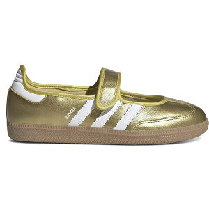 adidas �A�f�B�_�X ���f�B�[�X �X�j�[�J�[ �yadidas Samba Jane Gold Metallic White (Women's)�z �T�C�Y US_6.5(23.5cm) Gold Metallic/Cloud White/Gum