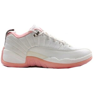 Jordan �W���[�_�� ���f�B�[�X �X�j�[�J�[ �yJordan 12 Retro Low Real Pink (Women's)�z �T�C�Y US_8.5(25.5cm) White/Real Pink-Metallic Silver