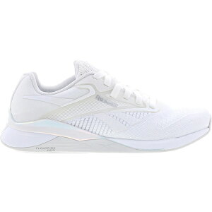 Reebok ���[�{�b�N ���f�B�[�X �X�j�[�J�[ �yReebok Nano X4 White Silver Metallic (Women's)�z �T�C�Y US_8(25.0cm) Footwear White/Cold Grey/Silver Metallic