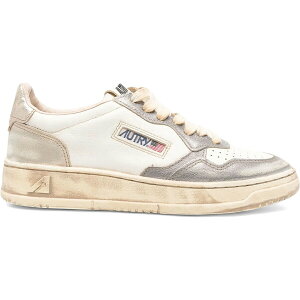 Autry �I�[�g���[ ���f�B�[�X �X�j�[�J�[ �yAutry Medalist Low Super Vintage White Old Silver Platinum (Women's)�z �T�C�Y EU_35(21.5cm) White/Old Silver/Platinum