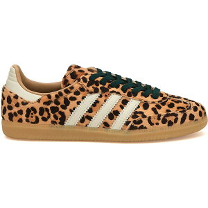 adidas �A�f�B�_�X ���f�B�[�X �X�j�[�J�[ �yadidas Samba OG Leopard Magic Beige (Women's)�z �T�C�Y US_W_11.5 Magic Beige/Ivory/Gum