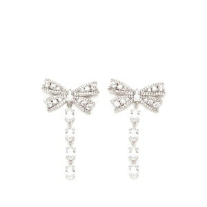 �Z���t�E�|�[�g���C�g ���f�B�[�X �s�A�X���C�������O �A�N�Z�T���[ Crystal-bow drop earrings Silver