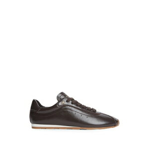 �g�~�[ �q���t�B�K�[ ���f�B�[�X �X�j�[�J�[ �V���[�Y Monogram leather sneakers Brown