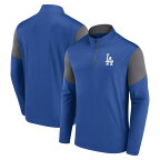 ファナティクス メンズ ジャケット＆ブルゾン アウター Los Angeles Dodgers Fanatics Branded Logo QuarterZip Top Royal