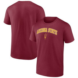 ファナティクス メンズ Tシャツ トップス Arizona State Sun Devils Fanatics Branded Campus TShirt Maroon