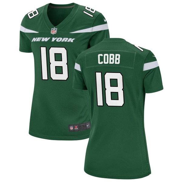 ナイキ レディース ユニフォーム トップス New York Jets Nike Women's Custom Game Jersey Gotham Green