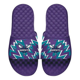 アイスライド メンズ サンダル シューズ Charlotte Hornets ISlide High Energy Slide Sandals Purple