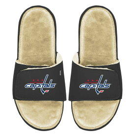アイスライド メンズ サンダル シューズ Washington Capitals ISlide Faux Fur Slide Sandals Black/Tan