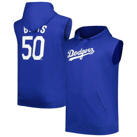 ファナティクス メンズ Tシャツ トップス Mookie Betts Los Angeles Dodgers Fanatics Branded Name & Number Muscle Tank Hoodie Royal