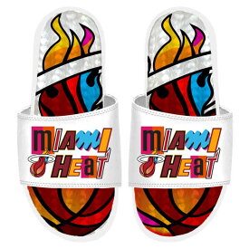 アイスライド メンズ サンダル シューズ Miami Heat ISlide 2022/23 City Edition Gel Slide Sandals White