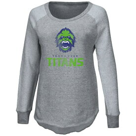カールバンクス レディース パーカー・スウェットシャツ アウター Vancouver Titans GIII 4Her by Carl Banks Women's Raglan Pullover Sweatshirt Heather Gray
