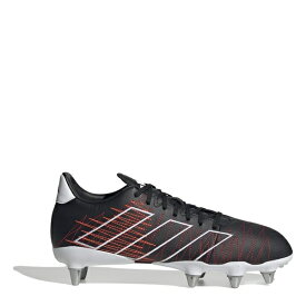 【送料無料】 アディダス メンズ ブーツ シューズ Kakari Elite Soft Ground Rugby Boots Blk/Slv/Red