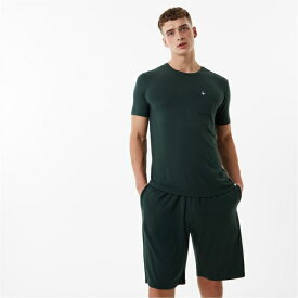 【送料無料】 ジャック ウィルス メンズ カットソー トップス Modal T-Shirt Dark Green