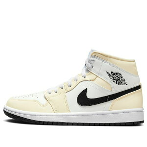 Air Jordan �W���[�_�� ���f�B�[�X �X�j�[�J�[ Coconut Milk/Black/Summit White �y(WMNS) Air Jordan 1 Mid 'Coconut Milk' BQ6472-121�z �T�C�Y US_W_11.5