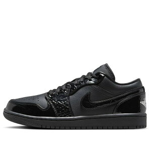 Air Jordan �W���[�_�� ���f�B�[�X �X�j�[�J�[ Black/White/Metallic Silver/Black �y(WMNS) Air Jordan 1 Low SE 'Black Patent' HJ7743-010�z �T�C�Y US_7.5(24.5cm)