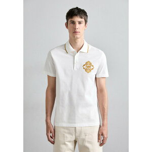 FT[` Y TVc gbvX ARCHITECTURAL BAROCCO CREST EMBROIDERY - Polo shirt - optical white