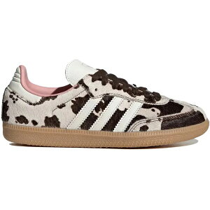 adidas �A�f�B�_�X ���f�B�[�X �X�j�[�J�[ �yadidas Samba OG Cow Print (Women's)�z �T�C�Y US_W_10 Dark Brown/Off White/Gum 3