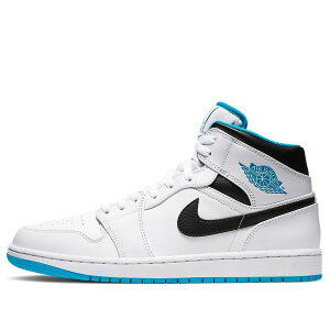 Air Jordan W[_ Y Xj[J[ White yAir Jordan 1 Mid 'Laser Blue' 554724-141z TCY US_11.5(29.5cm)