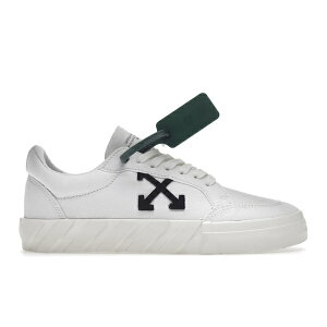OFF-WHITE �I�t�z���C�g �����Y �X�j�[�J�[ �yOFF-WHITE Vulc Low Canvas White White Black�z �T�C�Y US_7(25.0cm) White/White/Black