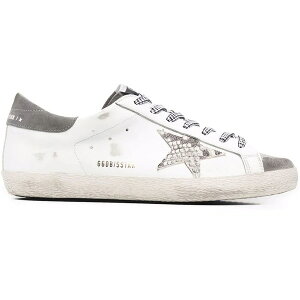 Golden Goose S[fO[X Y Xj[J[ yGolden Goose Super-Star White Grey Snakeskinz TCY US_8(26.0cm) White/Grey/Snakeskin