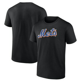 ファナティクス メンズ Tシャツ トップス New York Mets Fanatics Branded Official Team Logo TShirt Black