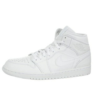 Air Jordan W[_ Y Xj[J[ yAir Jordan 1 Mid 'Triple White 2018' 554724-109z TCY US_10.5(28.5cm)