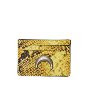 �}���[�� �Z�� �����Y ���z �A�N�Z�T���[ Python leather-effect silver moon logo card holder Yellow