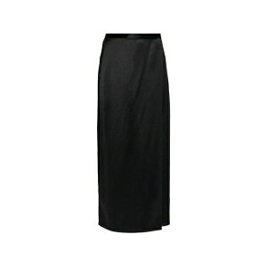�o�C�}�����o�[�K�[ ���f�B�[�X �X�J�[�g �{�g���X Pacia satin-effect midi skirt Black