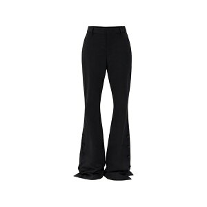 �A�� �h�D�������X�e�[�� ���f�B�[�X �J�W���A���p���c �{�g���X Enya buttoned bootcut trousers Black
