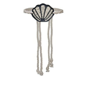 �W���n���i�E�I�[�e�B�Y ���f�B�[�X �x���g �A�N�Z�T���[ Movimiento mar��timo shell-detail rope belt Black
