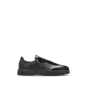 �A�f�B�_�X �����Y �X�j�[�J�[ �V���[�Y Samba lx freizeit panelled lace-up sneakers Black