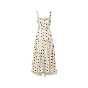 �j�R���X�J�[�N�E�b�h ���f�B�[�X �����s�[�X �g�b�v�X Polka-dot belted dress Neutrals
