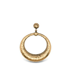 �G���}���m �V�F�����B�[�m ���f�B�[�X �s�A�X���C�������O �A�N�Z�T���[ Hammered hoop earrings Gold