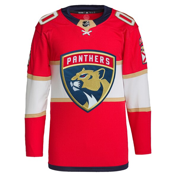 アディダス メンズ ユニフォーム トップス Florida Panthers Adidas Home Primegreen Authentic Pro Custom  Jersey Red トップス