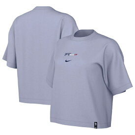 ナイキ レディース Tシャツ トップス France Women's National Team Nike Women's Fearless Top Purple