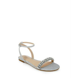 ジュウェルダグレイミシュカ レディース オックスフォード シューズ Women's Daria Rhinestone Embellished Evening Flat Sandals Silver Glitter
