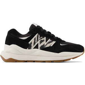 New Balance �j���[�o�����X ���f�B�[�X �X�j�[�J�[ �yNew Balance 57/40 Black Zebra Print (Women's)�z �T�C�Y US_6(23.0cm) Black/Sea Salt