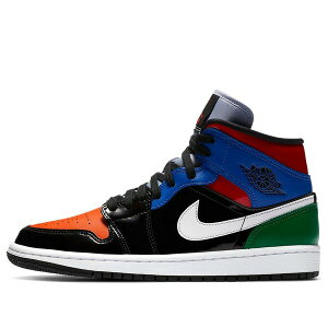 Air Jordan W[_ fB[X Xj[J[ Black/University Red/Hyper Royal y(WMNS) Air Jordan 1 Mid SE 'Multi Patent' CV5276-001z TCY US_W_10