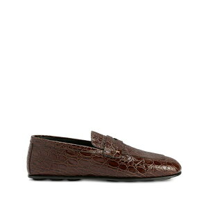 �W���[�b�y�U�m�b�e�B �����Y �X���b�|���E���[�t�@�[ �V���[�Y Cristophe crocodile-embossed loafers Brown