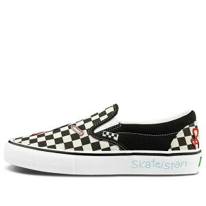 Vans �o���Y �����Y �X�j�[�J�[ �yVans Skateistan x Skate Slip-On 'Checkerboard' VN0A5FCA89C�z �T�C�Y US_5.5(23.5cm)