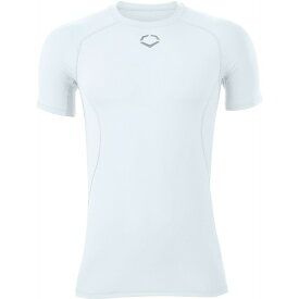 エボシールド メンズ ランニング スポーツ EvoShield Men's Cooling Short Sleeve T-Shirt Team White