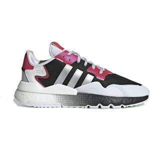 adidas AfB_X Y Xj[J[ yadidas Nite Jogger Silver Metallic Pinkz TCY US_7(25.0cm) Core Black / Silver Metallic / Cloud White