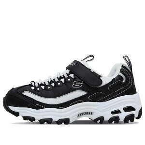 Skechers �X�P�b�`���[�Y �����Y �X�j�[�J�[ �ySkechers D'lites Low-Top Running Shoes K Black/White 664060L-BKW�z �T�C�Y US_5(23.0cm)
