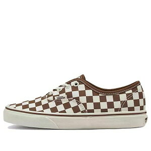 Vans �o���Y �����Y �X�j�[�J�[ �yVans Authentic Checkerboard 'White Brown' VN000BW5BRO�z �T�C�Y US_10.5(28.5cm)