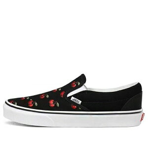 Vans �o���Y �����Y �X�j�[�J�[ �yVans Classic Slip-On 'Cherries Black' VN0A4U38L6M�z �T�C�Y US_9(27.0cm)