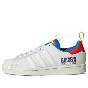 adidas �A�f�B�_�X �����Y �X�j�[�J�[ �yTony s Chocolonely x adidas originals Unisex Superstar Low-Top Sneakers White GX4712�z �T�C�Y US_7.5(25.5cm)