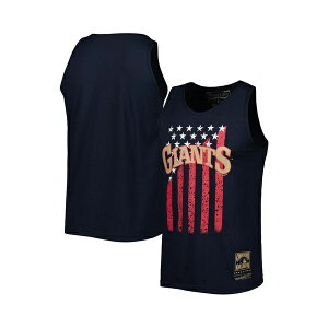 �~�b�`�F��&�l�X �����Y �V���c �g�b�v�X Men's Navy San Francisco Giants Cooperstown Collection Stars and Stripes Tank Top Navy