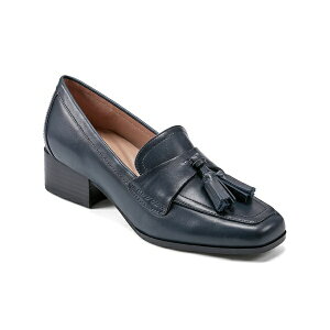 C[W[Xsbg fB[X Xb|E[t@[ V[Y Women's Eflex Drew Block Heel Slip-On Dress Loafers Navy Leather