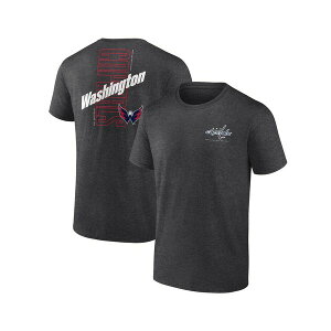 �t�@�i�e�B�N�X �����Y �V���c �g�b�v�X Men's Heather Charcoal Washington Capitals Backbone T-shirt Heather Charcoal